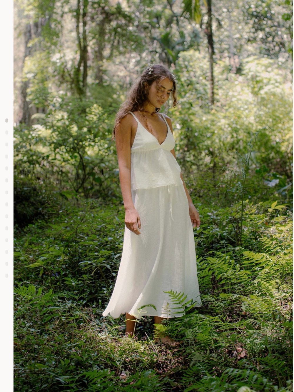 Indigo Luna Off White Mokki Skirt